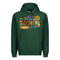Sports Green be the sunshine Premium Hoodie - CowhideDigitalArt
