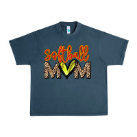 Midnight Navy Softball mom Urban Heavy Tee - HowdyJamesFarm