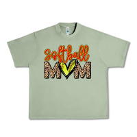 Oil Green Softball mom Urban Heavy Tee - HowdyJamesFarm