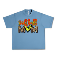 Pebble Blue Softball mom Urban Heavy Tee - HowdyJamesFarm
