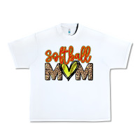 White Softball mom Urban Heavy Tee - HowdyJamesFarm