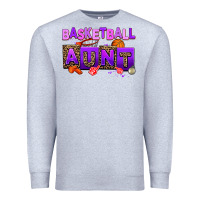 Heather Grey basketball aunt Premium Sweatshirt - AdoDesignShop