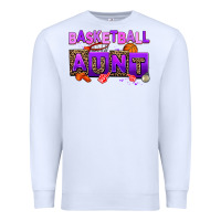 White basketball aunt Premium Sweatshirt - AdoDesignShop