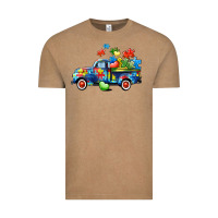 Vintage Coffee Autism truck Vintage Tee - CowGirlArtShop