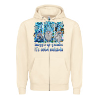 Sandshell snuggle up gnomies it's coll outside Zipper Hoodie - BarkalooDesign