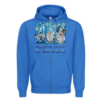 True Royal snuggle up gnomies it's coll outside Zipper Hoodie - BarkalooDesign