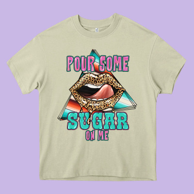 Pour Some Sugar On Me Heavy Core Tee Designed By Jahusdesignshop