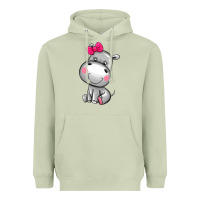 Matcha cute hippopotamus Heavyweight Hoodie - AdoDesignShop