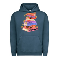 Pigment Midnight Navy booktroverts Urban Hoodie - JahusDesignShop