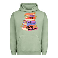 Pigment Oil Green booktroverts Urban Hoodie - JahusDesignShop