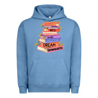 Pigment Pebble Blue booktroverts Urban Hoodie - JahusDesignShop
