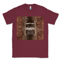 Burgundy world's best grandpa Classic Tee - TumblerDesignByShophia