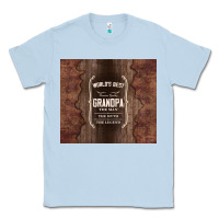 Dusty Blue world's best grandpa Classic Tee - TumblerDesignByShophia