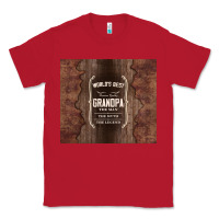 Red world's best grandpa Classic Tee - TumblerDesignByShophia