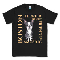 Black boston terrier t  shirt boston terrier dog traits gift t  shirt Classic Tee - longCreatives