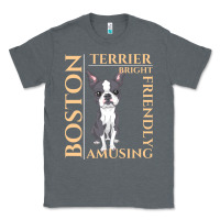 Charcoal Heather boston terrier t  shirt boston terrier dog traits gift t  shirt Classic Tee - longCreatives