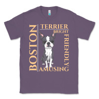 Lavender boston terrier t  shirt boston terrier dog traits gift t  shirt Classic Tee - longCreatives