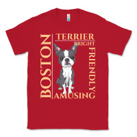 Red boston terrier t  shirt boston terrier dog traits gift t  shirt Classic Tee - longCreatives