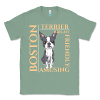 Sage boston terrier t  shirt boston terrier dog traits gift t  shirt Classic Tee - longCreatives