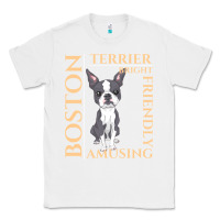 White boston terrier t  shirt boston terrier dog traits gift t  shirt Classic Tee - longCreatives