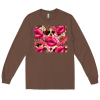 Chestnut Valentine's Day pink plaid red glitter cowhide Long Sleeve Tee - FaDigitalArtStudio