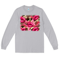 Moon Dust Valentine's Day pink plaid red glitter cowhide Long Sleeve Tee - FaDigitalArtStudio