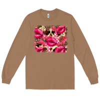 Toasted Coconut Valentine's Day pink plaid red glitter cowhide Long Sleeve Tee - FaDigitalArtStudio