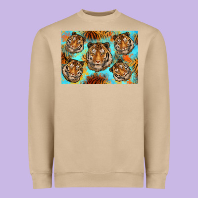 Tiger Heavyweight Sweatshirt Designed By Artiststas