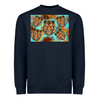 Navy Tiger Heavyweight Sweatshirt - Artiststas