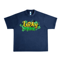 Navy Lucky mama mother's day Urban Heavy Tee - HowdyJamesFarm