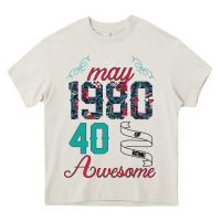 Cream Made In May 1980 40 Years Of Being Awesome Heavy Core Tee - Bettercallsaul