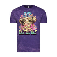 Cloud Purple Happy Easter Day cow Vintage Tee - HowdyJamesFarm