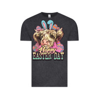 Vintage Black Happy Easter Day cow Vintage Tee - HowdyJamesFarm