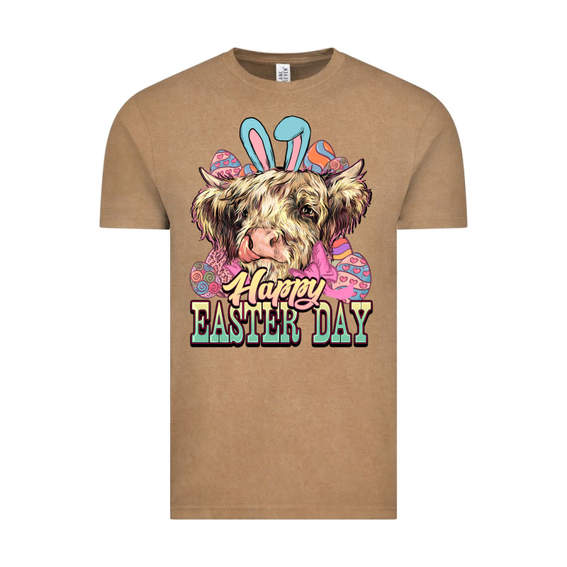 Happy Easter Day Cow Vintage Tee by HowdyJamesFarm | Teevron