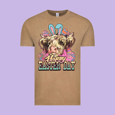 Happy Easter Day Cow Vintage Tee Designed By Howdyjamesfarm