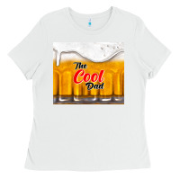 White the cool dad and beer Ladies Tee - TumblerDesignByShophia