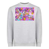 Heather Grey unicorn Heavyweight Sweatshirt - Artiststas