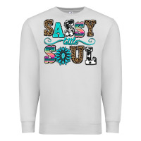 Dove Grey sassy little soul Premium Sweatshirt - AdoDesignShop