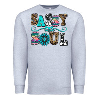 Heather Grey sassy little soul Premium Sweatshirt - AdoDesignShop