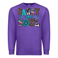 Purple sassy little soul Premium Sweatshirt - AdoDesignShop