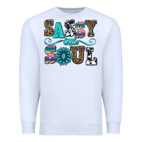 White sassy little soul Premium Sweatshirt - AdoDesignShop