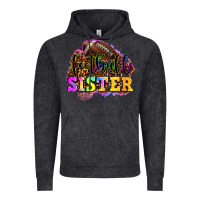 Vintage Black football sister Vintage Hoodie - OliviaCreatesArt