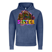 Vintage Denim football sister Vintage Hoodie - OliviaCreatesArt