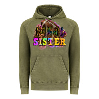 Vintage Olive football sister Vintage Hoodie - OliviaCreatesArt