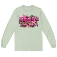 Matcha Stronger than Cancer Long Sleeve Tee - FaDigitalArtStudio