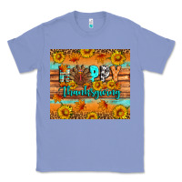 Colony Blue Happy Thanksgiving Classic Tee - Artiststas