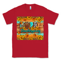 Red Happy Thanksgiving Classic Tee - Artiststas