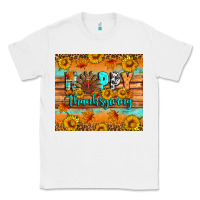White Happy Thanksgiving Classic Tee - Artiststas