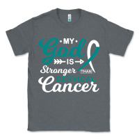 Charcoal Heather My God is Stronger Than Cervical Cancer Awareness Warrior Classic Tee - longCreatives