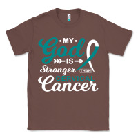 Chestnut My God is Stronger Than Cervical Cancer Awareness Warrior Classic Tee - longCreatives